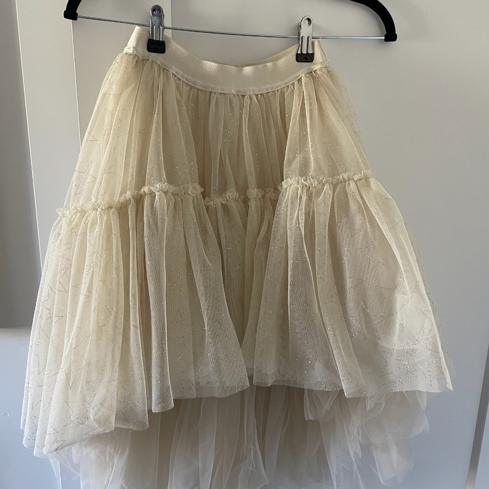 MonnaLisa Glitter Tulle Skirt, Size 10